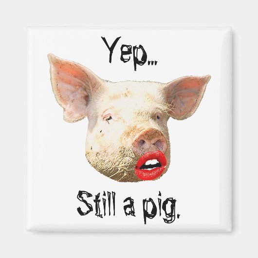 Lipstick mit einem Schwein Magnet (Vorne)