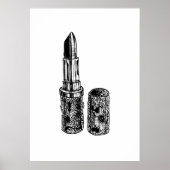 Lipstick-Modekizze Poster (Vorne)