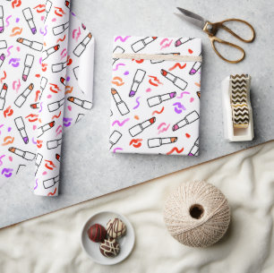 Lipstick Muster Geschenkpapier