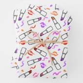 Lipstick Muster Geschenkpapier Set (Beispiel)