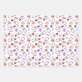 Lipstick Muster Geschenkpapier Set (Vorderseite)