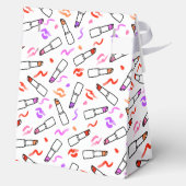 Lipstick Muster Geschenkschachtel (Rückseite)
