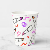 Lipstick Muster Pappbecher (Links)