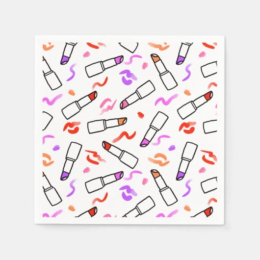 Lipstick Muster Serviette (Vorderseite)