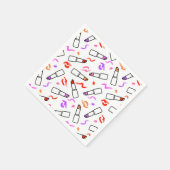 Lipstick Muster Serviette (Ecke)