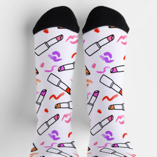 Lipstick Muster Socken