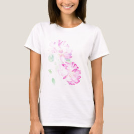 Lipstick Pink Aquarellfarben-Rose T-Shirt