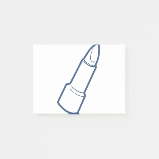 Lipstick Post-it Klebezettel (Vorderseite)