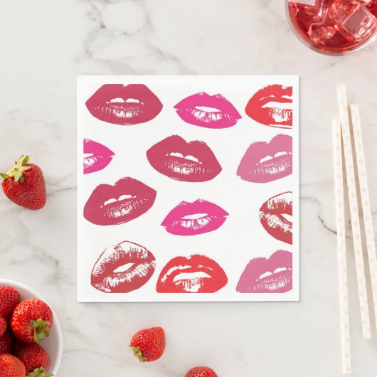 Lipstick-Power Serviette (Beispiel)