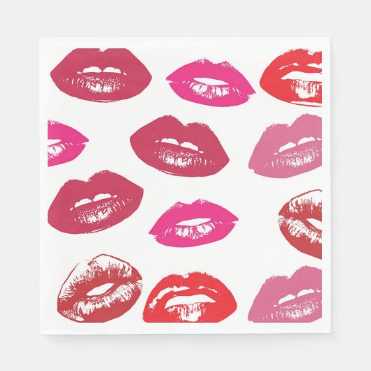 Lipstick-Power Serviette (Vorderseite)