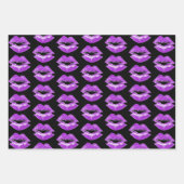 Lipstick Print Kisses Collection Geschenkpapier Set (Vorderseite 3)