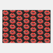 Lipstick Print Kisses Collection Geschenkpapier Set (Vorderseite)