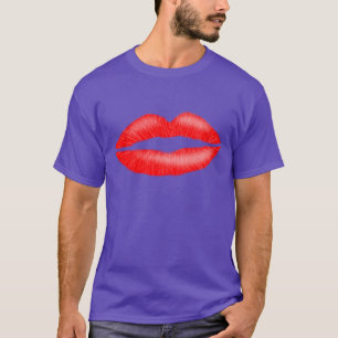 Lipstick Rot Verführerische Weibliche Lippen T - S T-Shirt