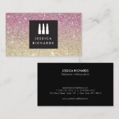 Lipstick-Trio-Logo für Freelance-Makeup-Künstler I Visitenkarte (Vorne/Hinten)