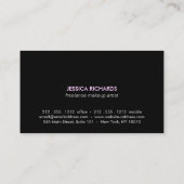 Lipstick-Trio-Logo für Freelance-Makeup-Künstler I Visitenkarte (Rückseite)