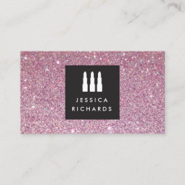 Lipstick-Trio-Logo für Freelance-Makeup-Künstler I Visitenkarte