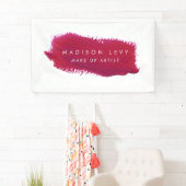 Lipstick-Uhr-Visitenkarten für Künstler Banner (Insitu)