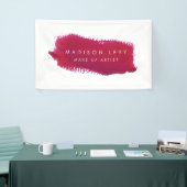 Lipstick-Uhr-Visitenkarten für Künstler Banner (Messeveranstaltung)