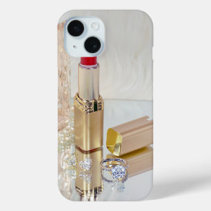 Lipstick und Diamantring auf Spiegel Case-Mate iPhone Hülle