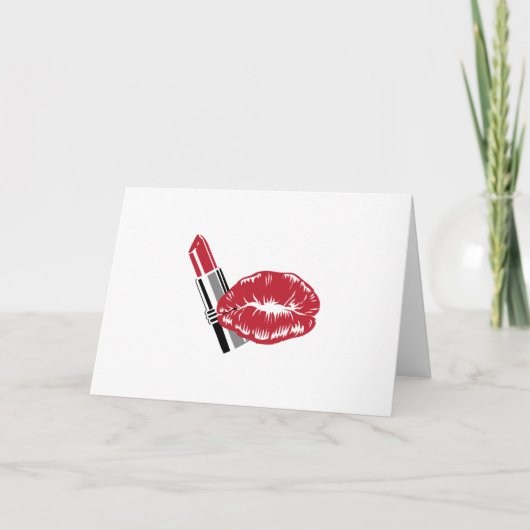 LIPSTICK UND LIPPEN KARTE (Vorderseite)