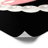 Lipstick und Perlen Poster (Ecke)