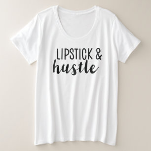 Lipstick und strapazierfähiger T - Shirt