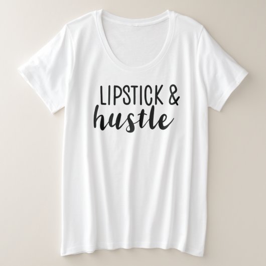 Lipstick und strapazierfähiger T - Shirt (Design vorne)