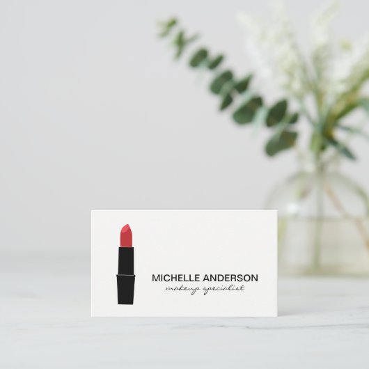 Lipstick Visitenkarte (Stehend Vorderseite)