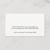 Lipstick Visitenkarte (Rückseite)