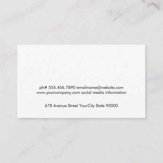 Lipstick Visitenkarte (Rückseite)