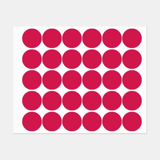 Lipstick (Vollfarbe) Crimson Etiketten (Blatt)