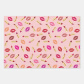 Lipsticks Geschenkpapier Set (Vorderseite 2)