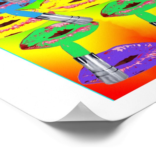 Lipsticks Poster (Ecke)