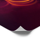 Liqued Blast of Color Customizable Poster (Ecke)