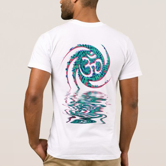 Liquid Aqua Sanskrit OM Signature Shirt (Rückseite)