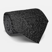 Liquid Black Gloss Neck Tie Krawatte (Gerollt)