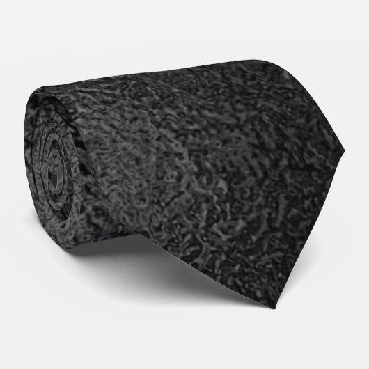 Liquid Black Gloss Neck Tie Krawatte (Gerollt)