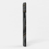 Liquid Black Gray White Agate Glitzer Traum Nr. 2 Case-Mate iPhone Hülle (Hinten/Rechts)