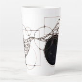 Liquid Blue Reverie — Contemporary Art Collection Milchtasse (Vorderseite)