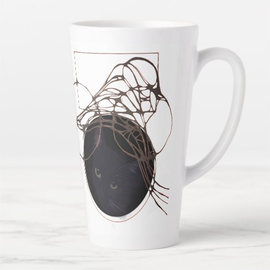 Liquid Blue Reverie — Contemporary Art Collection Milchtasse (Rechts)