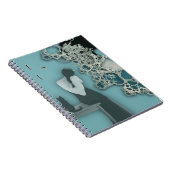 Liquid Blue Reverie — Contemporary Art Collection Notizblock (Rechte Seite)