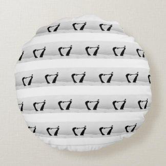 Liquid Blue Reverie — Contemporary Art Collection Rundes Kissen