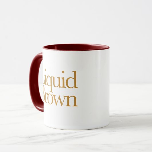 Liquid Brown Tasse (Vorderseite Links)