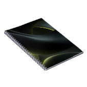 Liquid Chrome Abstract: Dark Iridescence Notizblock (Rechte Seite)