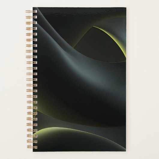 Liquid Chrome Abstract: Dark Iridescence Planer (Vorderseite)