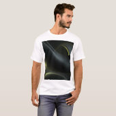 Liquid Chrome Abstract: Dark Iridescence T-Shirt (Vorne ganz)