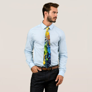 Liquid Color Explosion Necktie Krawatte