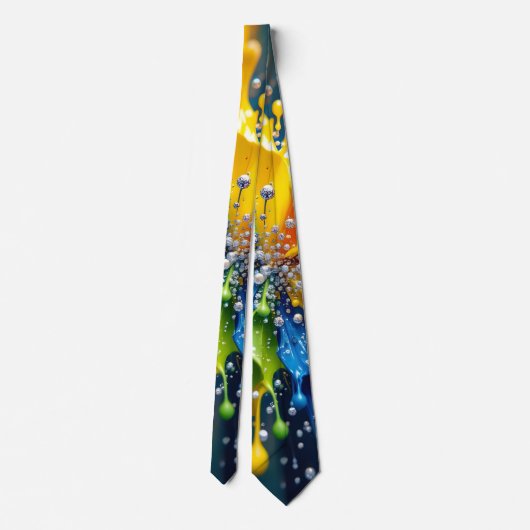 Liquid Color Explosion Necktie Krawatte (Rückseite)