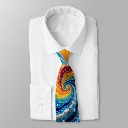 Liquid Color Necktie Krawatte (Gebunden)
