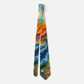 Liquid Color Necktie Krawatte (Rückseite)